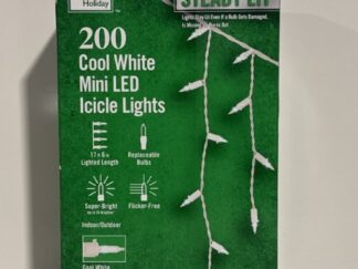 200 Cool White Steady Lit Mini LED Icicle Lights Home Accents