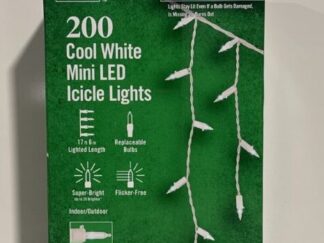 200 Cool White Steady Lit Mini LED Icicle Lights Home Accents