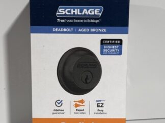 Schlage Double Cylinder Deadbolt Aged Bronze