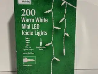 200 Warm White Mini LED Icicle Lights