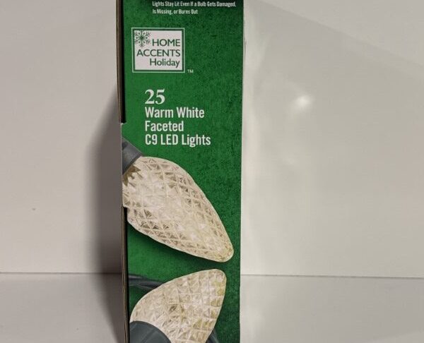 25 Warm White C9 Faceted LED Lights - Image 2
