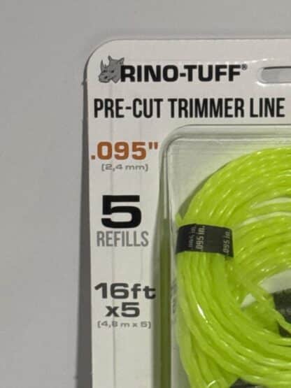 RinoTuff Pre Cut Trimmer Line 16'ft x 5 .095 - Image 4