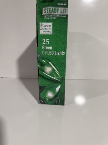 25 Green Steady Lit C9 LED Lights Home Accents - Image 3