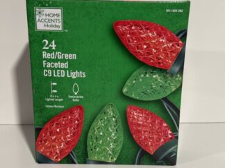 Red and Green Faceted C9 LED