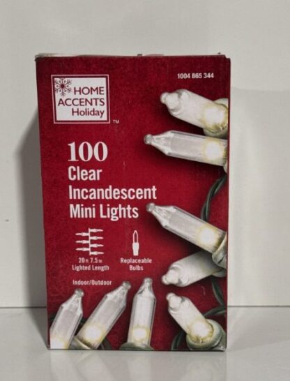 100 Clear Incandescent Mini Lights Home Accents