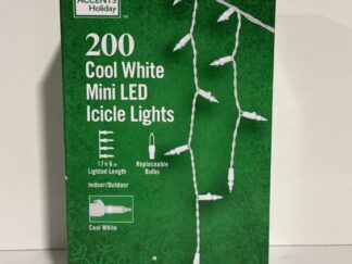 200 Cool White Mini LED Icicle Lights