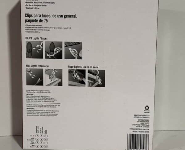 75 Pack All Purpose Light Clips Home Accents - Image 4