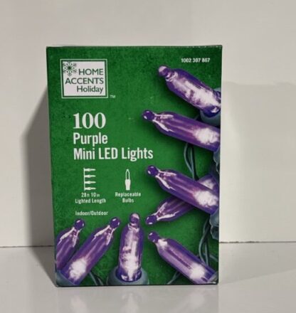 100 Purple Mini LED Lights Home Accents