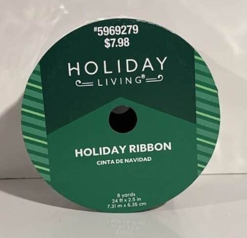 Pine Tree Holiday Ribbon Holiday Living 8 Yards