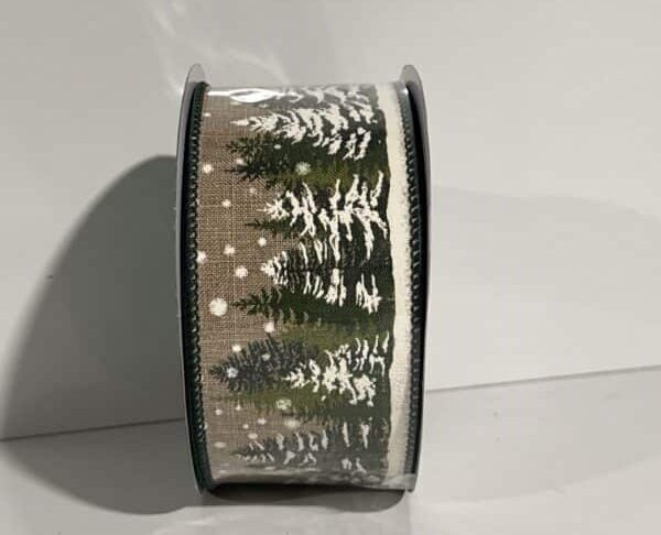 Pine Tree Holiday Ribbon Holiday Living 8 Yards - Image 5