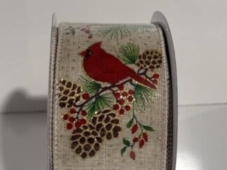 Holiday Ribbon Red Cardinal Holiday Living 8 Yards