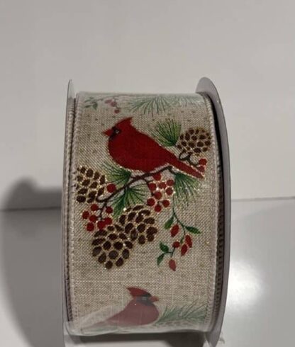 Holiday Ribbon Red Cardinal Holiday Living 8 Yards