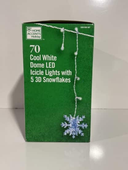 70 Cool White Dome Lights with 5 Snow flakes LED - Image 3