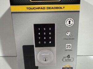 Touch Pad Deadbolt Satin Nickel - Defiant