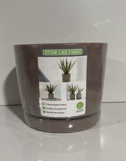 Chocolate Italio Planter 6.3” inch