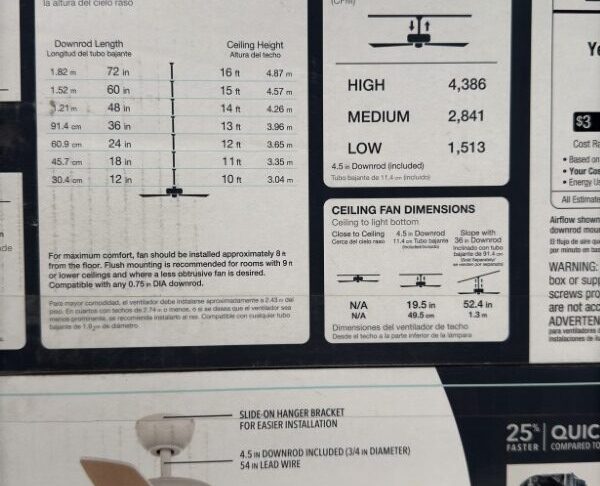 Rockport LED Ceiling Fan 52 Inch Hampton Bay - Image 3
