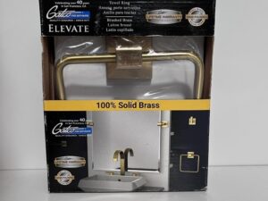 Gatco Elevate Towel Ring in Brushed Brass