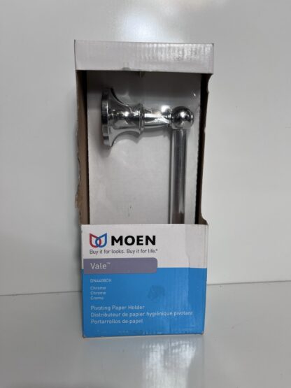 MOEN Vale Pivoting Double Post Toilet Paper Holder in Chrome