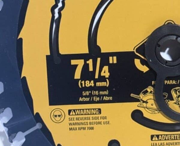 DeWalt Cross Cutting Saw Blade 7 1/4 inc 40T - Image 4