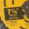 DeWalt Framing Saw Blade 7 1/4 inc 24T - Image 3