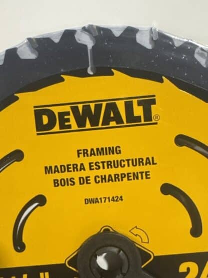 DeWalt Framing Saw Blade 7 1/4 inc 24T - Image 6