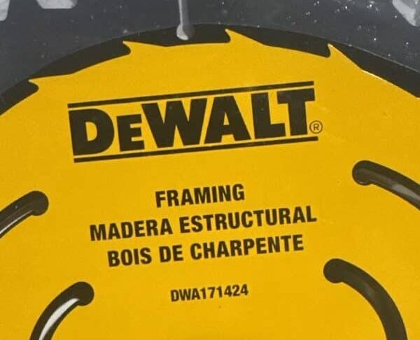 DeWalt Framing Saw Blade 7 1/4 inc 24T - Image 6