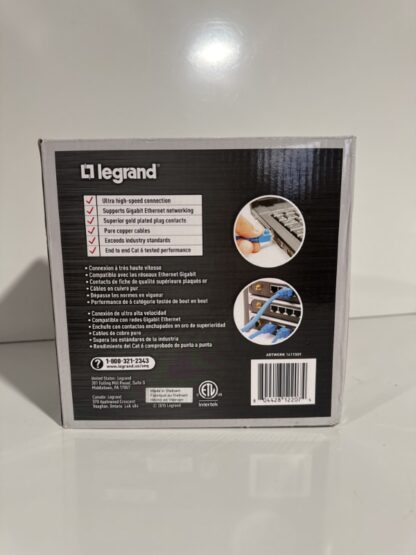 Cat 6 Patch Cable 100 ft Blue Legrand - Image 3