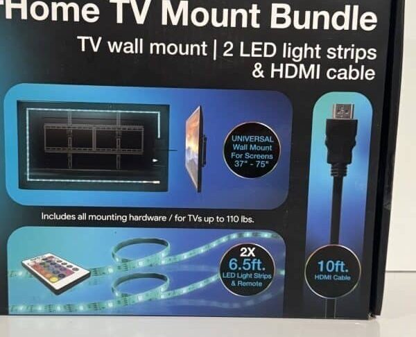 Aura LED 65 in. TV Mount Combo