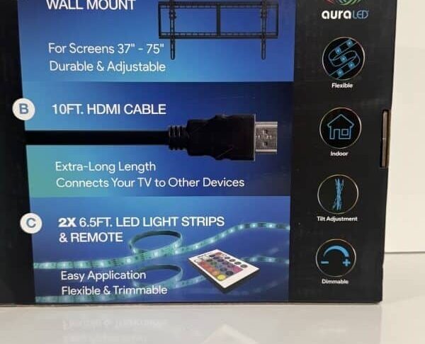 Aura LED 65 in. TV Mount Combo - Image 8
