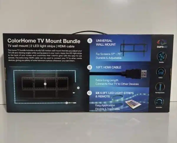Aura LED 65 in. TV Mount Combo - Image 7