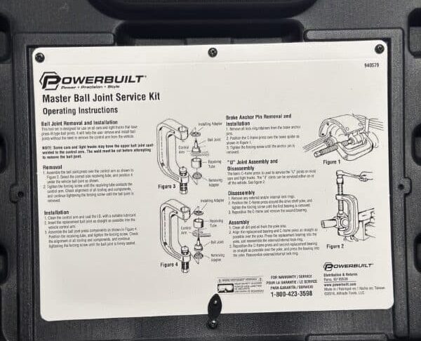 Used Powerbuilt 10PC Master Ball Joint Service Kit - Image 3