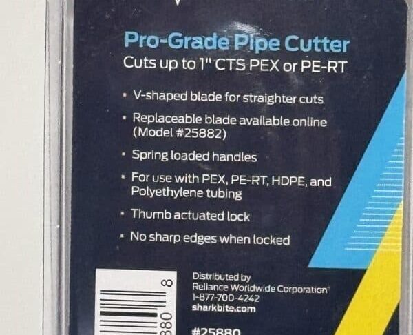 Sharkbite Pro Pex Cutter PE Material Application 25880 - Image 2