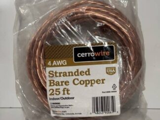 4 AWG Stranded Bare Copper 25'ft