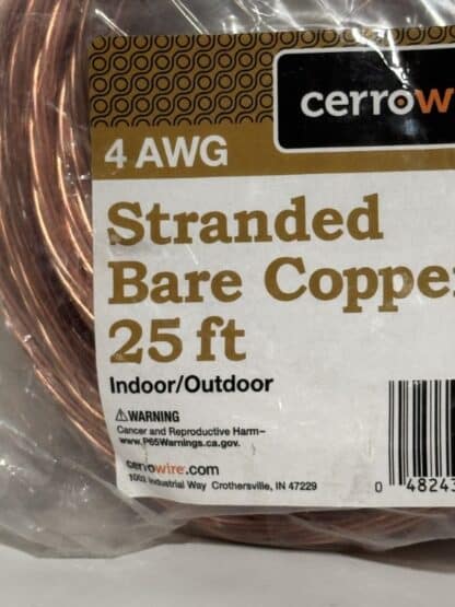 4 AWG Stranded Bare Copper 25'ft - Image 5