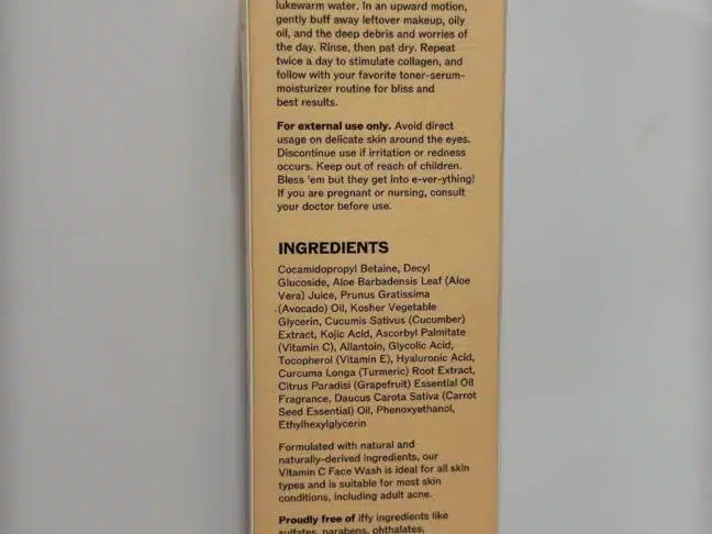 Lilyana Natural Vitamin C Face Wash 6.59 oz - Image 6