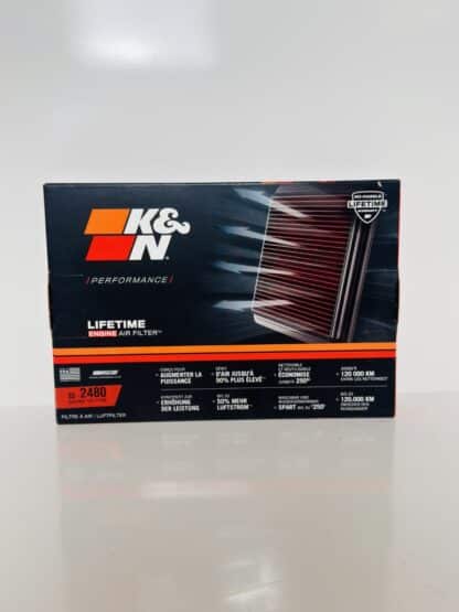 K&N Washable Engine Air Filter 33‑2480 - Image 2