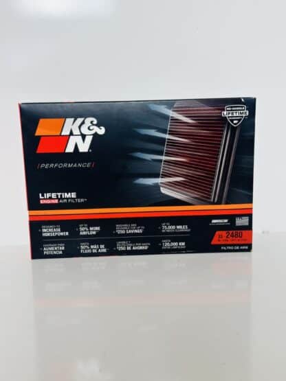 K&N Washable Engine Air Filter 33‑2480 - Image 5