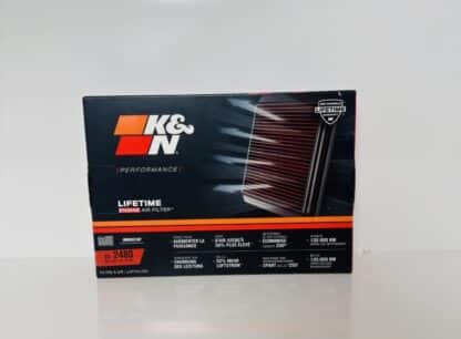 K&N Washable Engine Air Filter 33‑2480