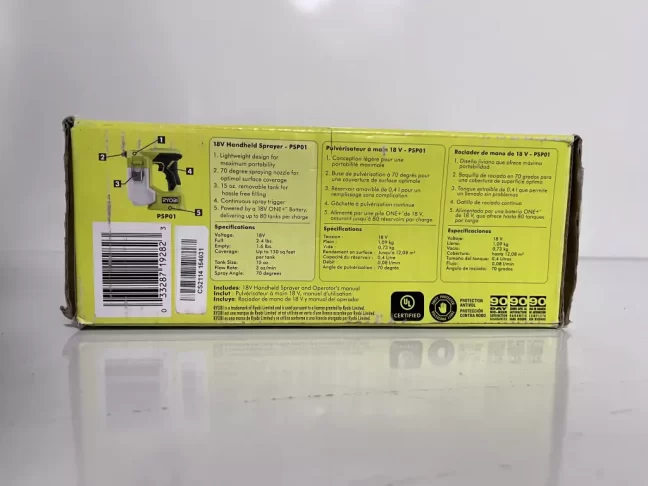 RYOBI 18V Cordless Handheld Sprayer (Tool Only) - Image 2