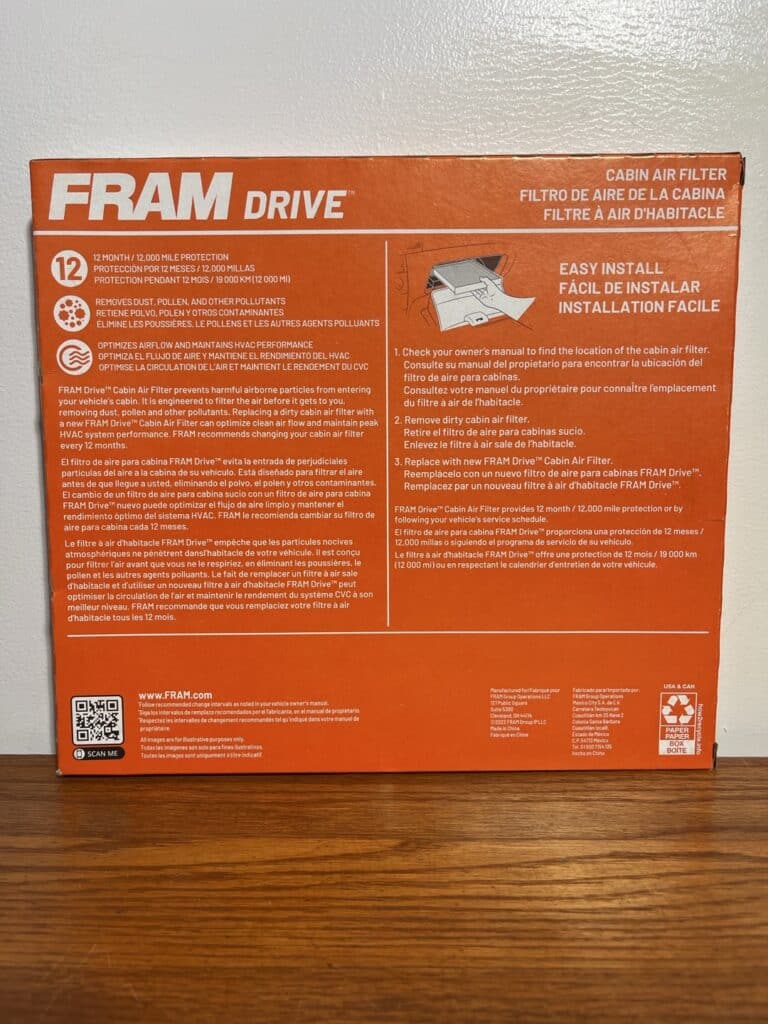 FRAM FDC8813A Cabin Air Filter for Acura MDX, Honda Pilot & Odyssey (1999–2008) - Image 2
