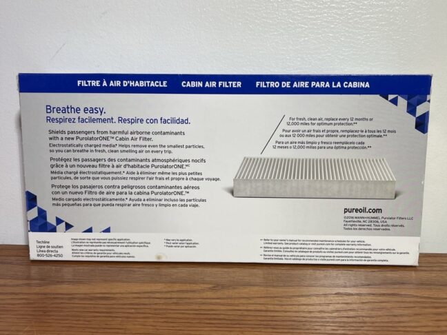 PurolatorONE C15389 Cabin Air Filter for Ford Freestar (2004–2007), Windstar (1999–2003); Mercury Monterey (2004–2007) - Image 2