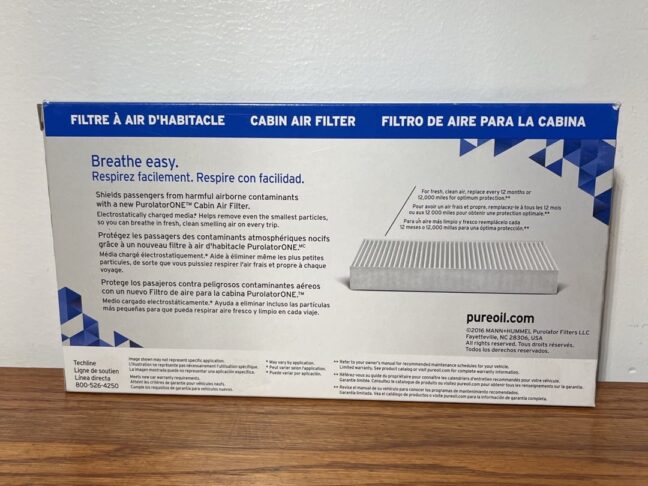 PurolatorONE C16177 Cabin Air Filter for Jeep Wrangler (2011–2017), Wrangler JK (2018) - Image 3