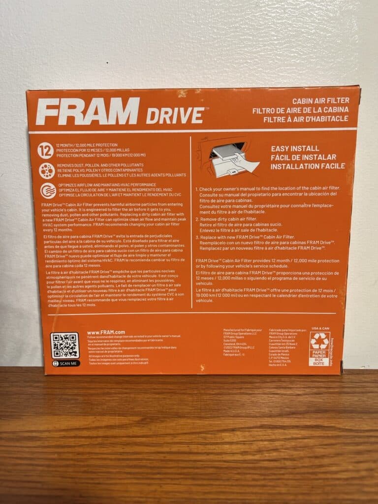 FRAM Drive Cabin Air Filter FDC12160 – Enhance In-Cabin Air Quality for Select Hyundai and Kia Models - Image 3