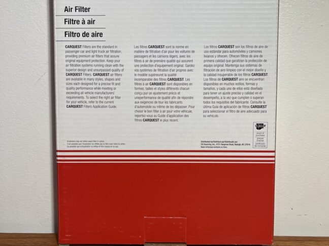 Carquest R88153 Standard Engine Air Filter for Select Buick, Cadillac, Chevrolet, Oldsmobile, and Pontiac Models - Image 3
