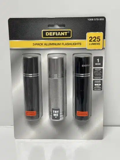 Defiant 3 Pack Aluminum Flash Lights - Image 9