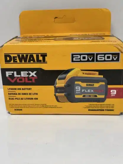 DEWALT FLEXVOLT MAX 9Ah Battery 20V/60V (DCB609) – High-Capacity Lithium-Ion Battery for Extended Runtime - Image 9