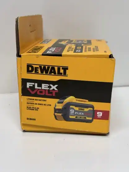 DEWALT FLEXVOLT MAX 9Ah Battery 20V/60V (DCB609) – High-Capacity Lithium-Ion Battery for Extended Runtime - Image 10
