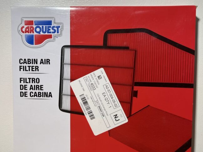 Carquest R89897 Premium Cabin Air Filter for Acura MDX (2001–2006), Honda Odyssey (1999–2004), Pilot (2003–2008)