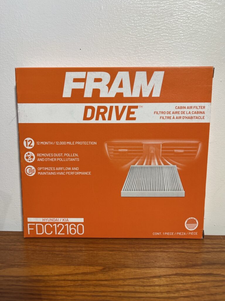 FRAM Drive Cabin Air Filter FDC12160 – Enhance In-Cabin Air Quality for Select Hyundai and Kia Models