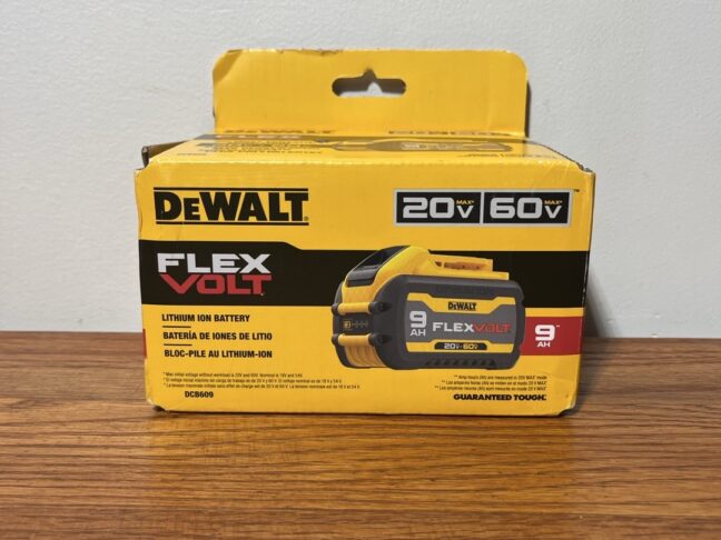 DEWALT FLEXVOLT 20V/60V MAX 9Ah Battery (DCB609) – High-Capacity Lithium-Ion Battery for Extended Runtime
